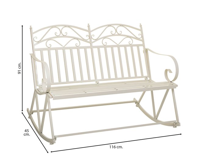 Conforama Sofá De Forja Con Dimensiones De 116x45x91 Cm