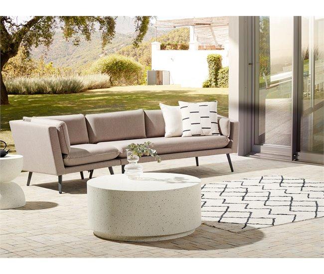 Conforama Sofá De Jardín De 3 Plazas Izquierdo Beige LORETELLO