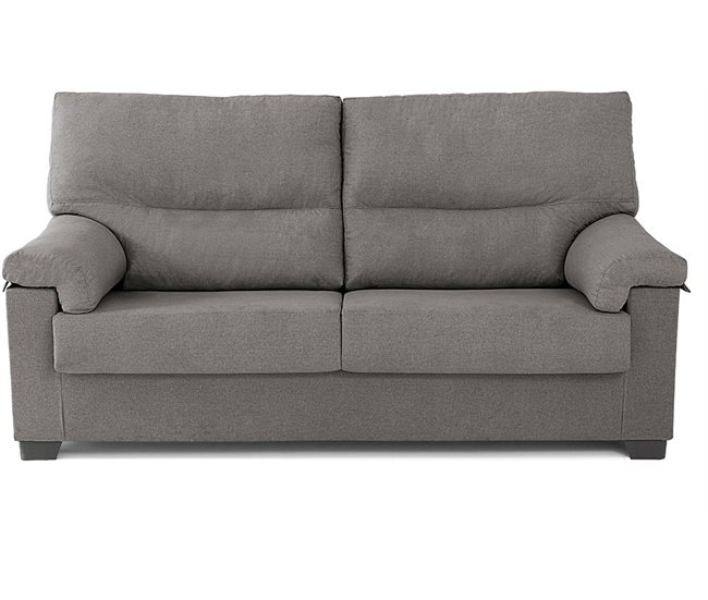 Conforama Sofá de tela 3 plazas ZIP color antracita