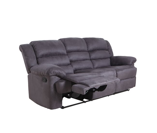 Conforama Sofá Relax 3 Plazas BERRY Color Antracita