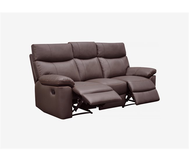 Conforama Sofá Relax Eléctrico De Piel 3 Plazas SHARONA