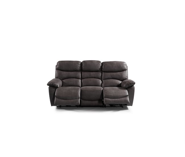 Conforama Sofá Relax Motorizado 3 Plazas Microfibra ESPRIT Color Marrón