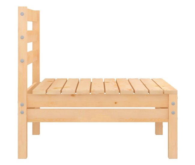 Conforama Sofás Central De Jardín 2 Unidades Madera Maciza De Pino VidaXL