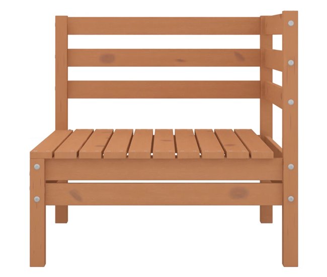 Conforama Sofás De Esquina De Jardín 2 Uds Marrón Miel Madera Maciza Pino