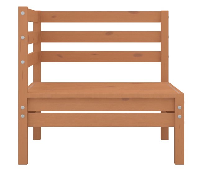Conforama Sofás De Esquina De Jardín 2 Uds Marrón Miel Madera Maciza Pino