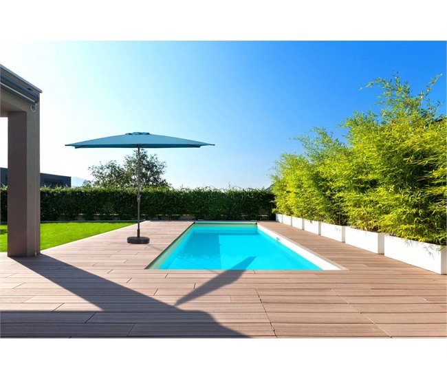 Conforama Sombrilla De Jardín "Sol 2" - Rectángulo - 2 X 3 M - Azul
