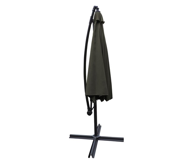 Conforama Sombrilla Excéntrica MOLOKAI Cuadrada 2 7x2 7 M Color Gris + Funda