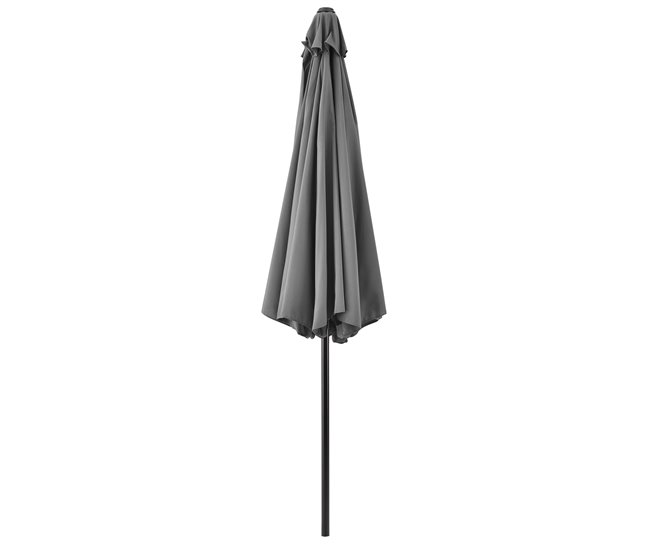 Conforama Sombrilla Sonn Con Manivela Poliéster/acero 300 X 230 Cm Gris [casa.pro]