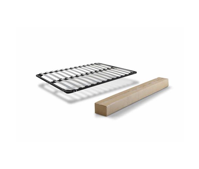 Conforama Somier Reforzado De Láminas Anchas Desmontable Fabricado Con Estructura Metálica En Tubo De Acero De 40 X 30 Mm