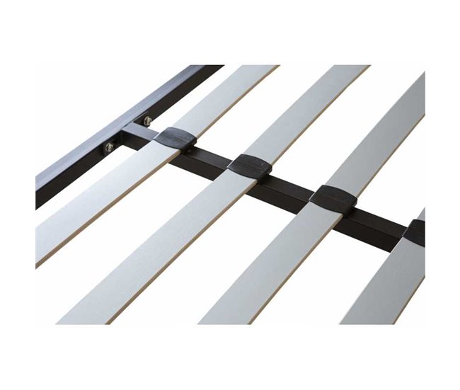 Conforama Somier Reforzado De Láminas Anchas Desmontable Fabricado Con Estructura Metálica En Tubo De Acero De 40 X 30 Mm