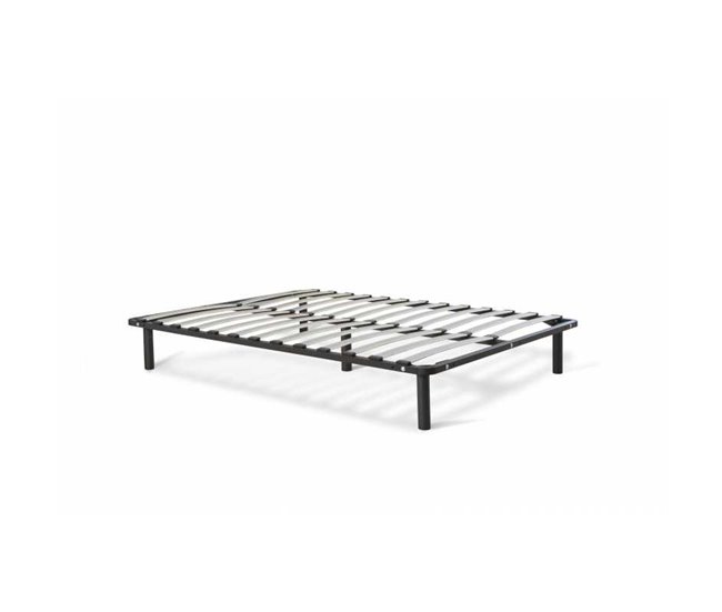 Conforama Somier reforzado de láminas anchas desmontable fabricado con estructura metálica en tubo de acero de 40 x 30 mm