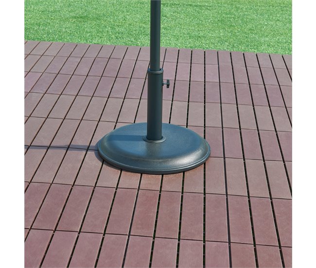 Conforama Soporte De Sombrilla Bionaz Redondo Hormigón 45x5cm - Negro [casa.pro]