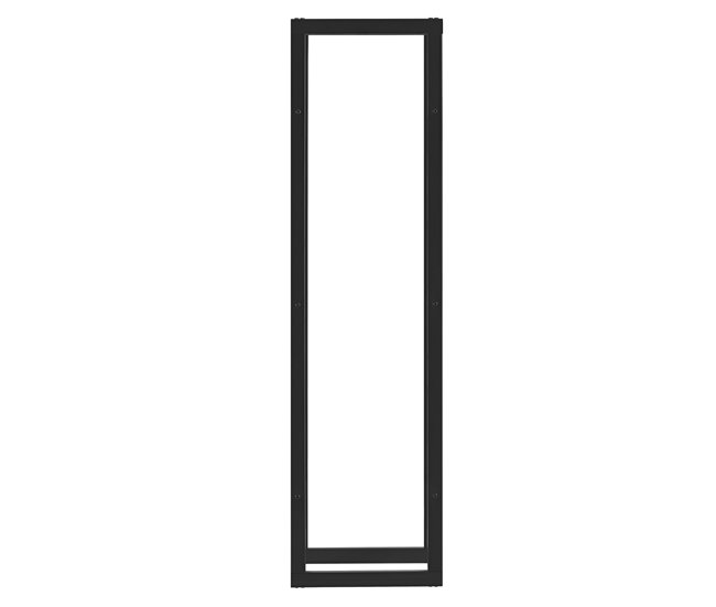 Conforama Soporte Para Leña Kasan Acero 40 X 150 X 25 Cm Negro [en.casa]