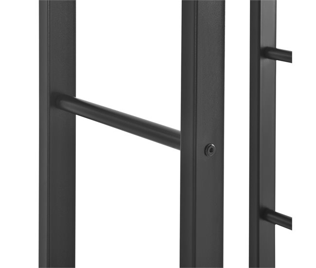 Conforama Soporte Para Leña Kasan Acero 80 X 100 X 25 Cm Negro [en.casa]