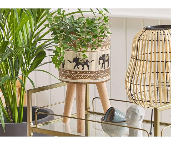 Conforama Soporte Para Maceta Beige/marrón ⌀ 19 Cm KOTTES