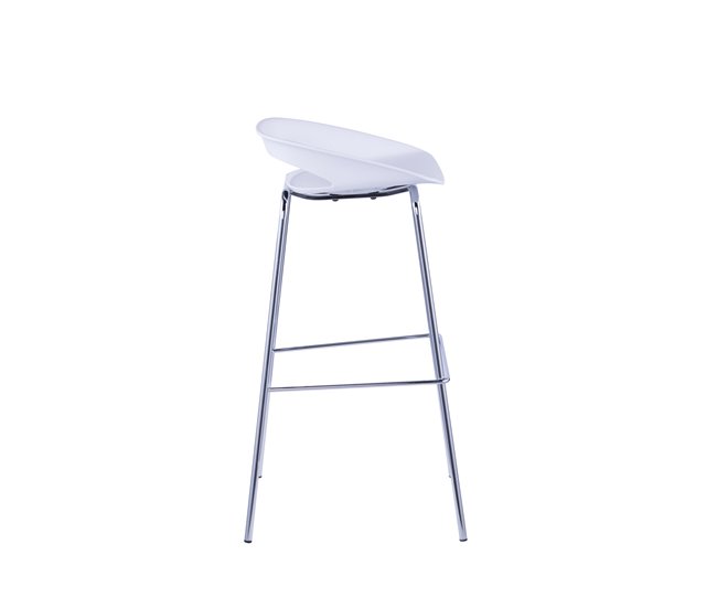Conforama Taburete Alto STAR Blanco Fijo 86 5 Cm De Alto