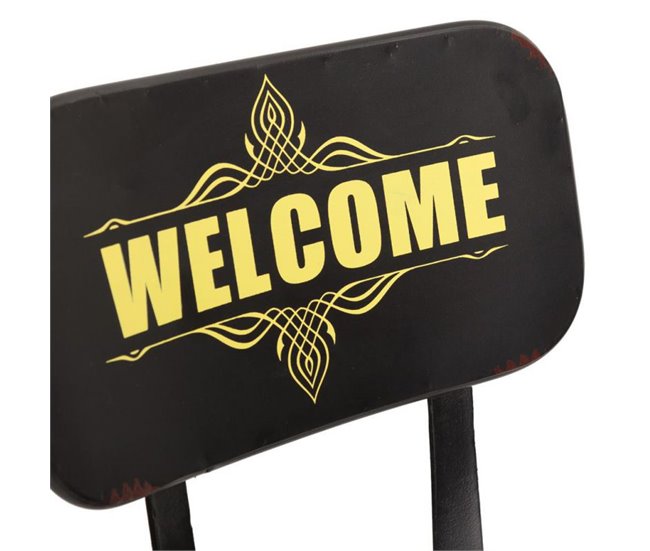 Conforama Taburete Negro De Metal Estilo Industrial De 46x40x100h Cm