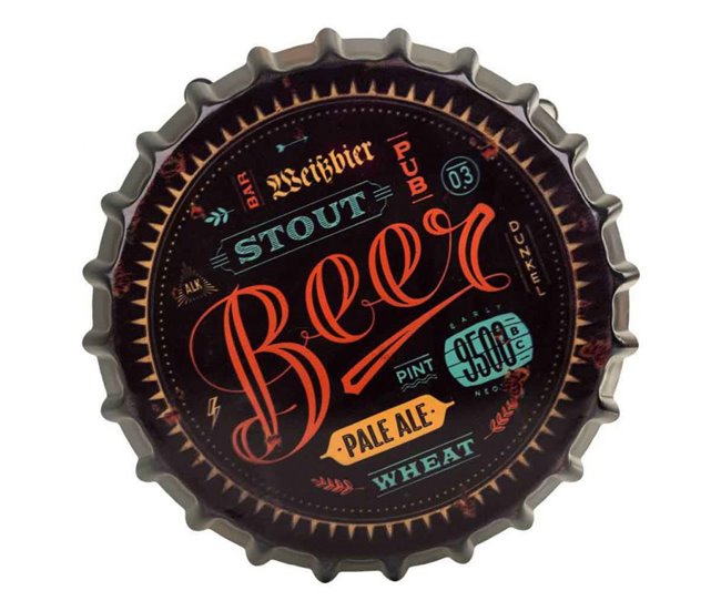 Conforama Taburete Negro Redondo De Metal Estilo Industrial De D35X46h Cm