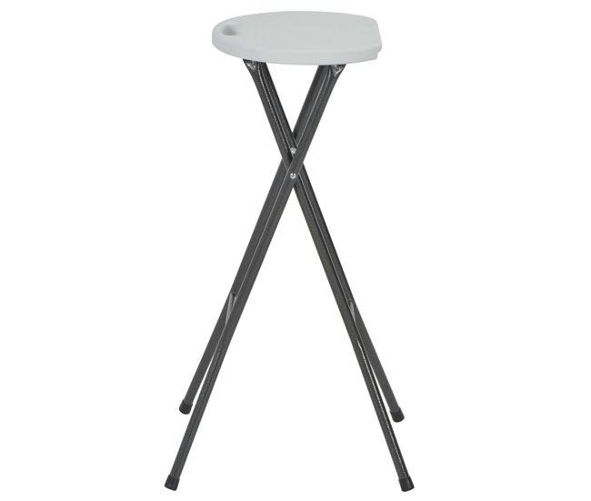 Conforama Taburetes De Jardin Plegables 2 Unidades HDPE Y Acero Blancas