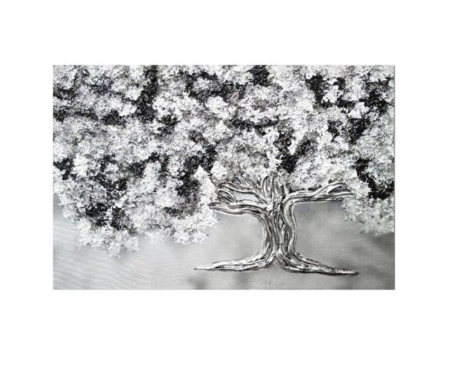 Conforama Tapa contador artesanal Árbol Copa Árbol copa Plata 50 x 36 x 6 cm