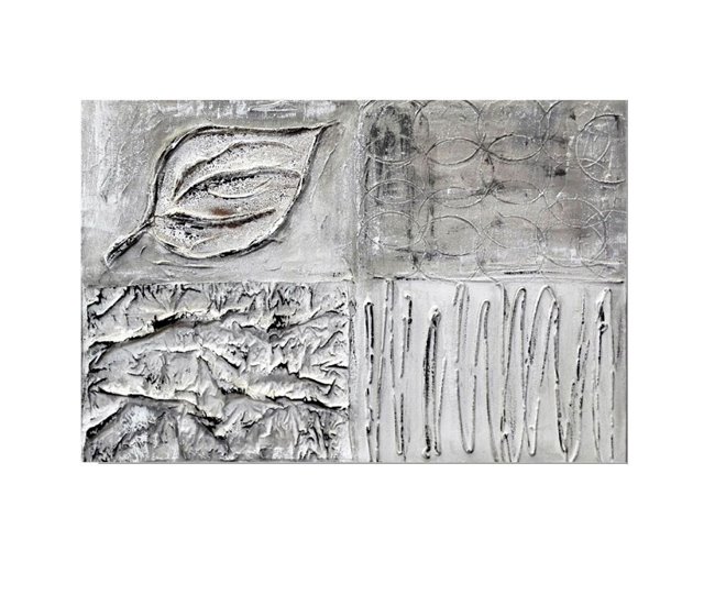 Conforama Tapa contador artesanal Decapé Decapé Blanco - Plata 50 x 36 x 6 cm