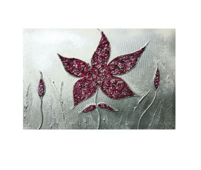 Conforama Tapa contador artesanal Flores Flores Piedra Fucsia 50 x 36 x 6 cm