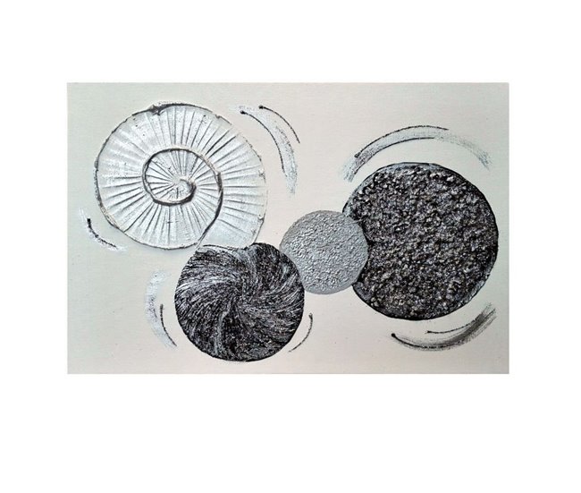 Conforama Tapa contador artesanal Galaxy Galaxy Blanco - Plata 50 x 36 x 6 cm