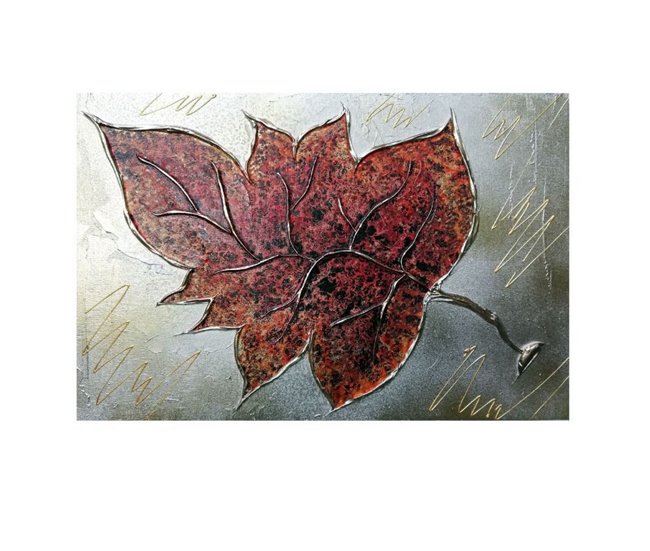 Conforama Tapa contador artesanal Nature Nature Naranja - Oro 50 x 36 x 6 cm