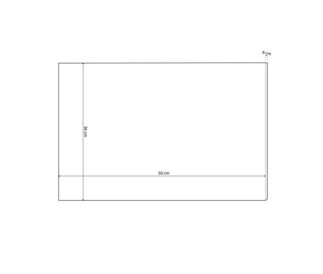 Conforama Tapa Contador Artesanal Twister Twister Blanco - Plata 50 X 36 X 6 Cm