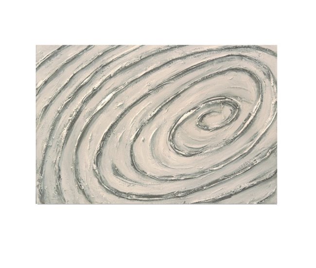 Conforama Tapa contador artesanal Twister Twister Blanco - Plata 50 x 36 x 6 cm