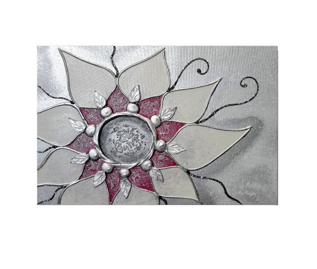 Conforama Tapa contador artesanal Zahra Zahra Plata - Fucsia 50 x 36 x 6 cm