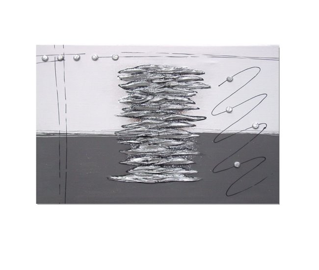 Conforama Tapa contador artesanal Zigzag Zigzag - Plata 50 x 36 x 6 cm