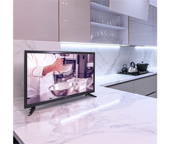 Conforama Televisor 24 Pulgadas HD USB Grabador Reproductor Sintonizador Digital DVB-T2/C - TD Systems PRIME24M20H