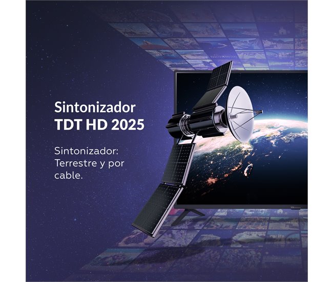 Conforama Televisor 24 Pulgadas HD USB Grabador Reproductor Sintonizador Digital DVB-T2/C - TD Systems PRIME24M20H