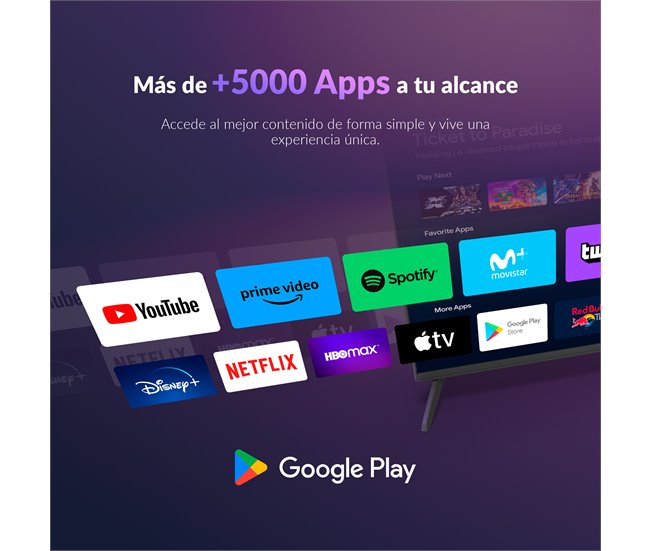 Conforama Televisor Smart TV 32 Pulgadas HD. Google Official Con Android 11. Televisión TDT-HD - Anexa SMART32C01HG