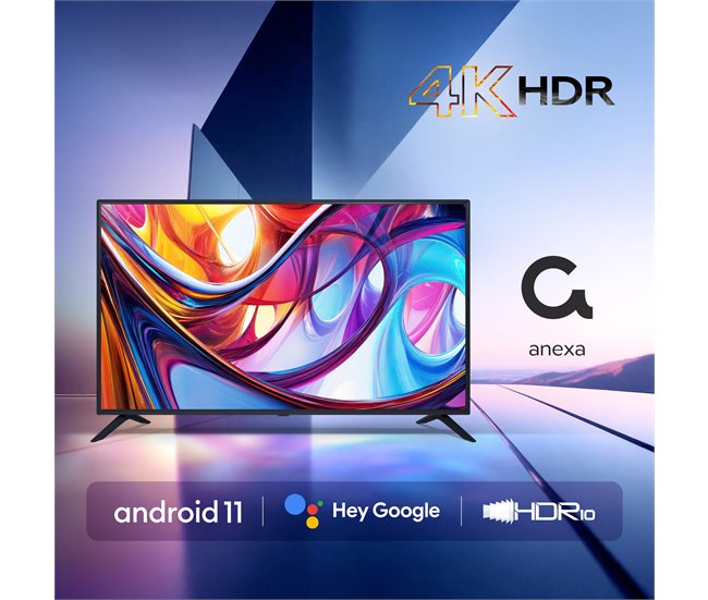 Conforama Televisor Smart TV 43 Pulgadas 4K HDR. Google Official Con Android 11. Televisión TDT-HD - Anexa SMART43C01UG