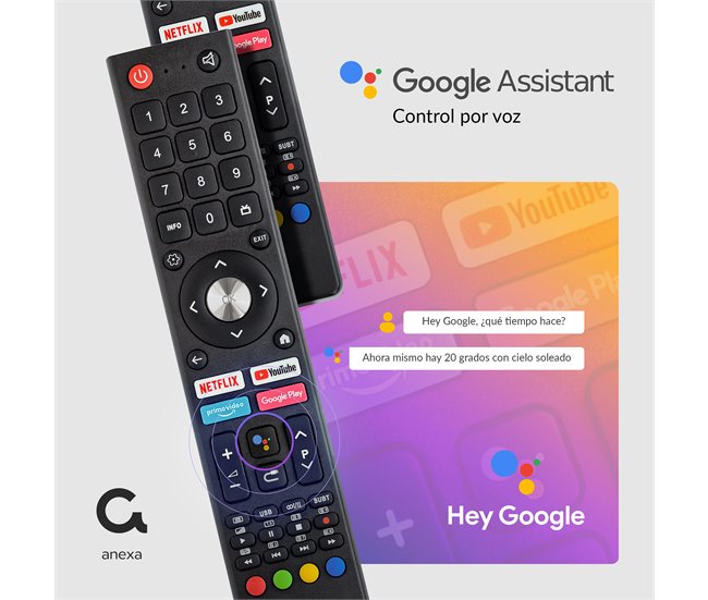 Conforama Televisor Smart TV 50 Pulgadas 4K HDR. Google Official Con Android 11. Televisión TDT-HD - Anexa SMART50C01UG