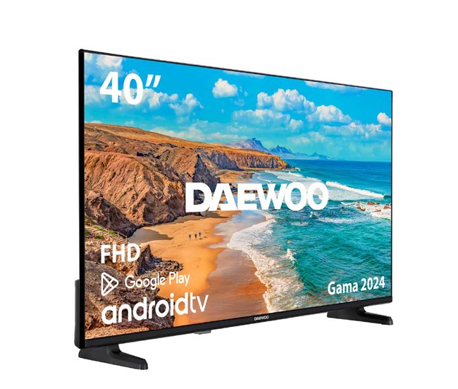 Conforama Televisor Smart TV Daewoo 40DM62FA 40'' Full HD DLED Android 11 E Negro