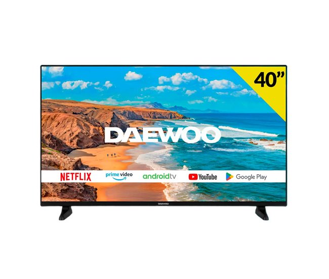 Conforama Televisor Smart TV Daewoo 40DM62FA 40'' Full HD DLED Android 11 E negro