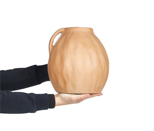 Conforama Terracota Jarrón Decorativo 27 Beige PERAK