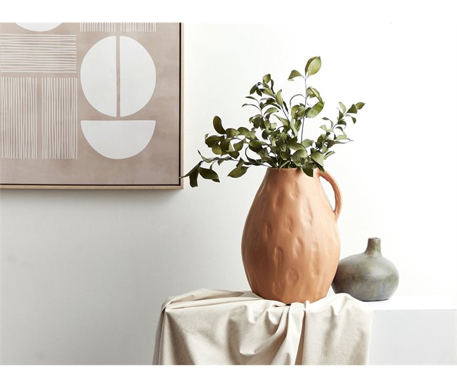 Conforama Terracota Jarrón Decorativo 40 Beige KULIM
