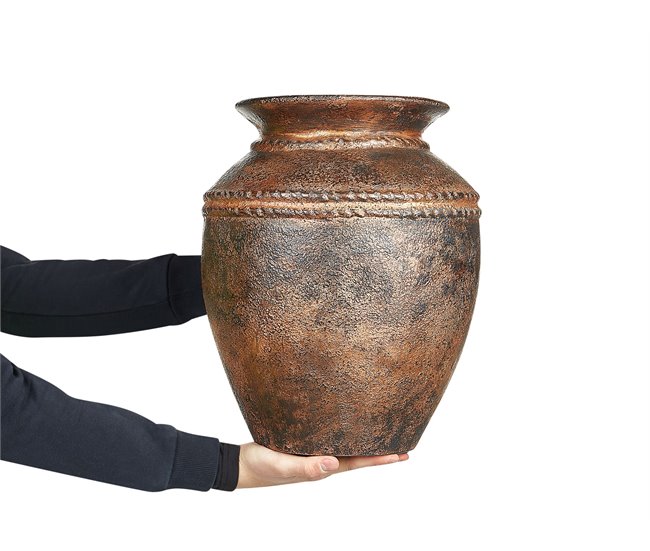 Conforama Terracota Jarrón Decorativo 40 Cobrizo PUCHONG