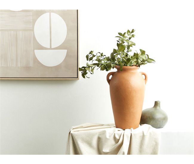 Conforama Terracota Jarrón Decorativo 42 Naranja DABONG