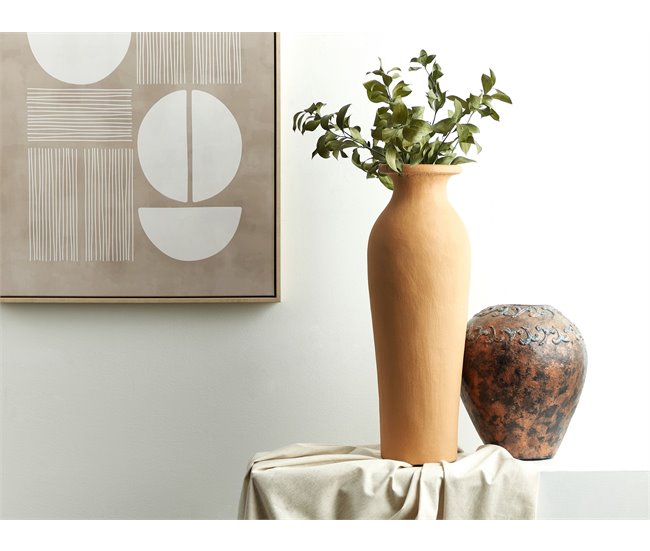 Conforama Terracota Jarrón Decorativo 60 Naranja MUAR