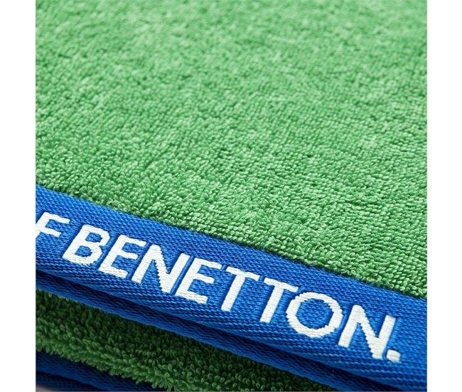 Conforama Toalla De Playa Benetton Rainbow Verde (160 X 90 Cm)