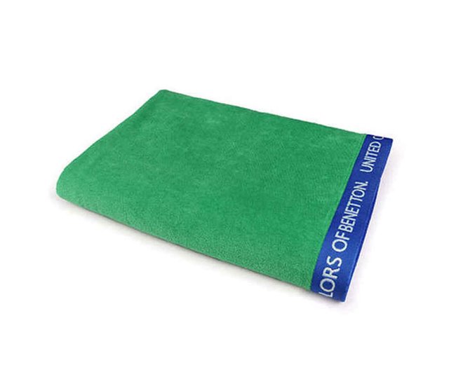 Conforama Toalla De Playa Benetton Rainbow Verde (160 X 90 Cm)