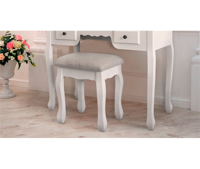 Conforama Tocador Con 7 Cajones 3 Espejos Y Banco NATALIE