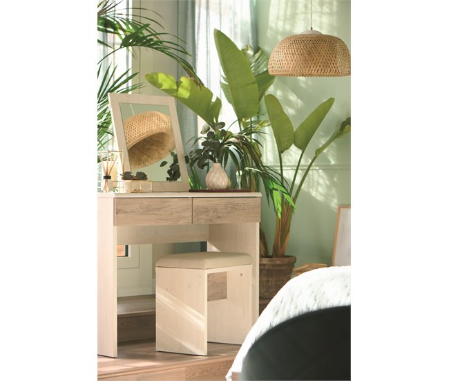 Conforama Tocador VERONA Con 2 Cajones Espejo Y Asiento