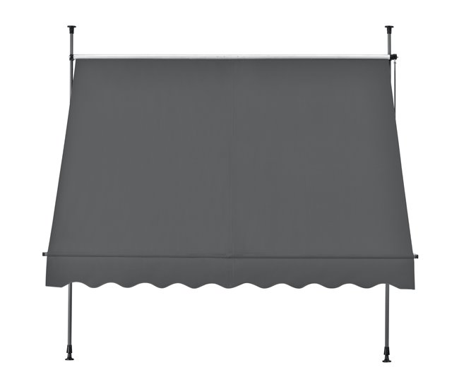 Conforama Toldo Articulado Con Armazón Enrollable - Gris - 250 X 118 X 205-300 Cm [pro.tec]