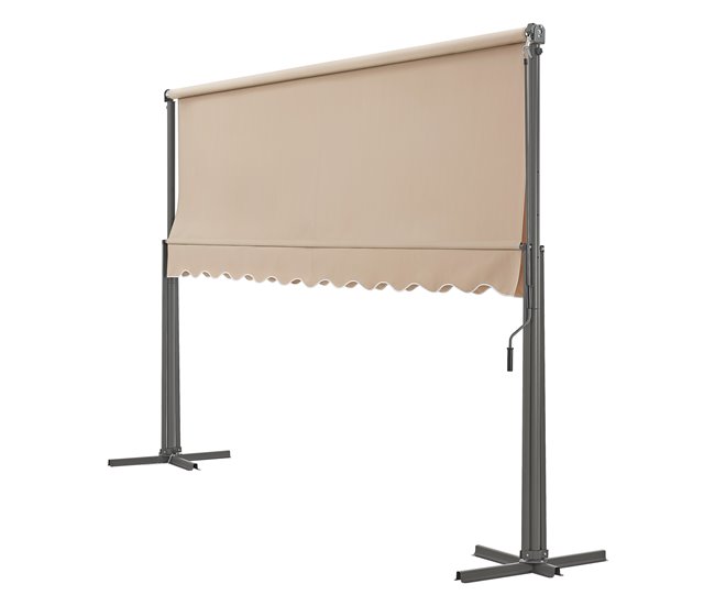 Conforama Toldo De Pie Selenizza Impermeable Manivela Manual 400 X 300 X 260 Cm Color Arena [pro.tec]